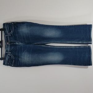 Silver Aiko dark wash boot cut jeans